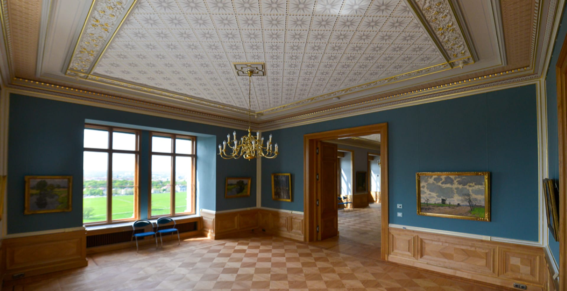 Lingnerschloss Dresden, Neugestaltung der Beletage, östlicher Salon