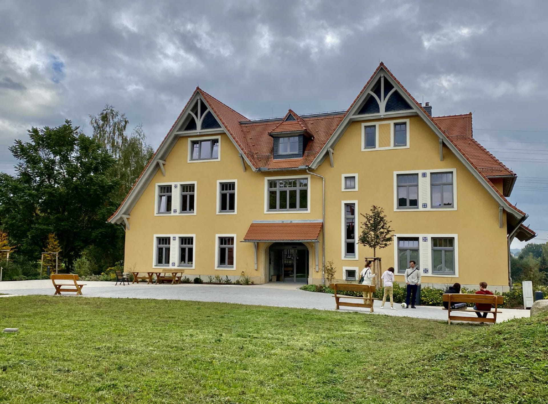 Heilpädagogische Schule, Bonnewitz Neubau eines Unterrichtsgebäudes, Eingangseite